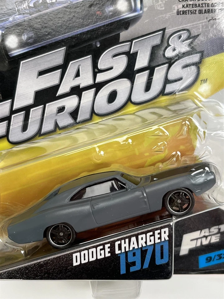 Fast & Furious Dodge Caricabatterie 1970 1:55 Scala Mattel FCF44D B19 - Immagine 2 di 4