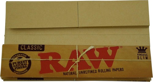 Classic Natural Unrefined Rolling Papers Connoisseur Pack King Size Slim w/Ti... - Picture 3 of 5