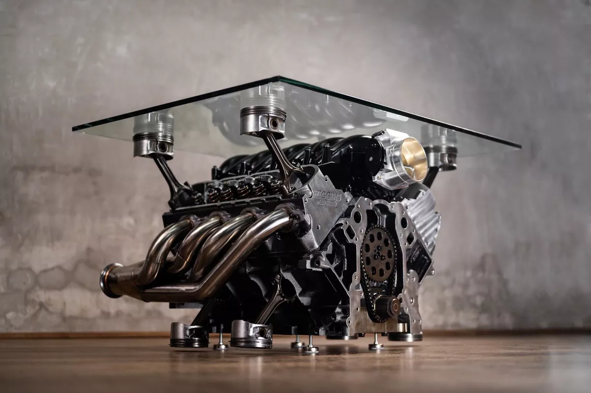 Engine glass table deals
