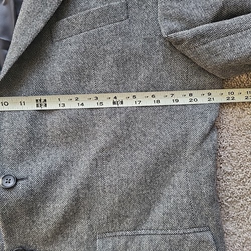 Jos A Bank Reserve Blazer Herren 41R Grau Italienisch Wolle Kaschmir Mischung Sport Mantel - Bild 15 von 21