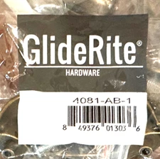 6x Gliderite Hardware 2.5" Antique Brass Bin Cabinet Drawer Pull 4081-AB-1