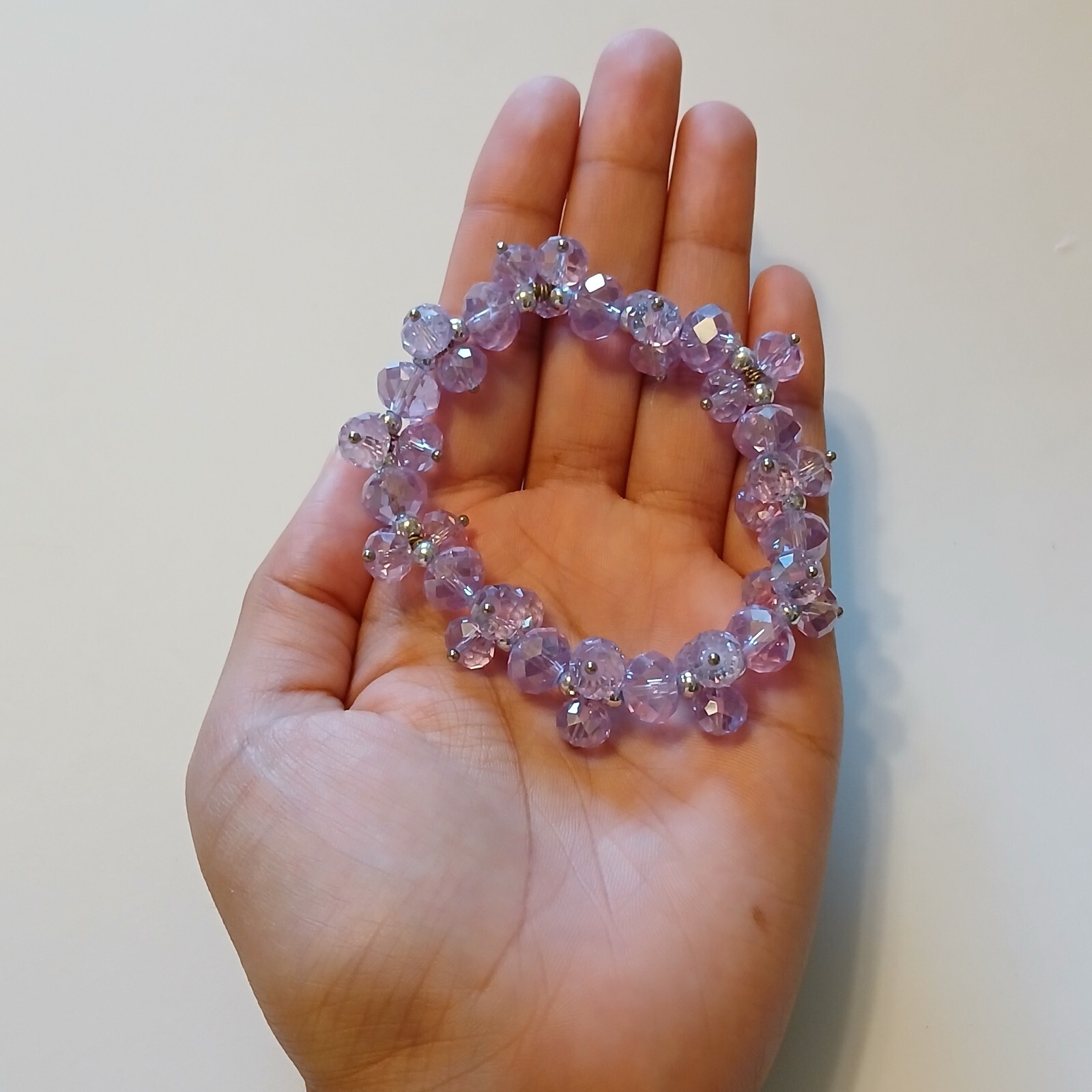 Lavender Crystals Translucent Sparkling Silver To… - image 4