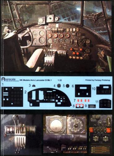 Airscale Decals 1/32 AVRO LANCASTER INSTRUMENT PANEL UPGRADE Photo Etched Set - Picture 3 of 4