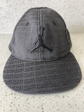 Jordan Black Youth Hat Medium Silver Jumpman 4/7