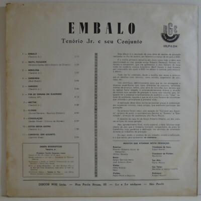 Tenório Jr. Embalo レコード Tenorio Jr. – Embalo – Vinyl LP/CD – Mr Bongo USA