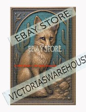 1000 piece jigsaw puzzle Fox canyon rustic southwest wildlife