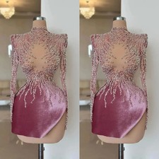 Cocktail Prom Dresses Mini Short Evening Gowns Sequins Beading Graduation Party 