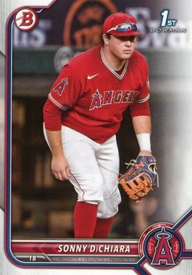 2022 Bowman Draft LOS ANGELES ANGELS Team Set (5 cards)
