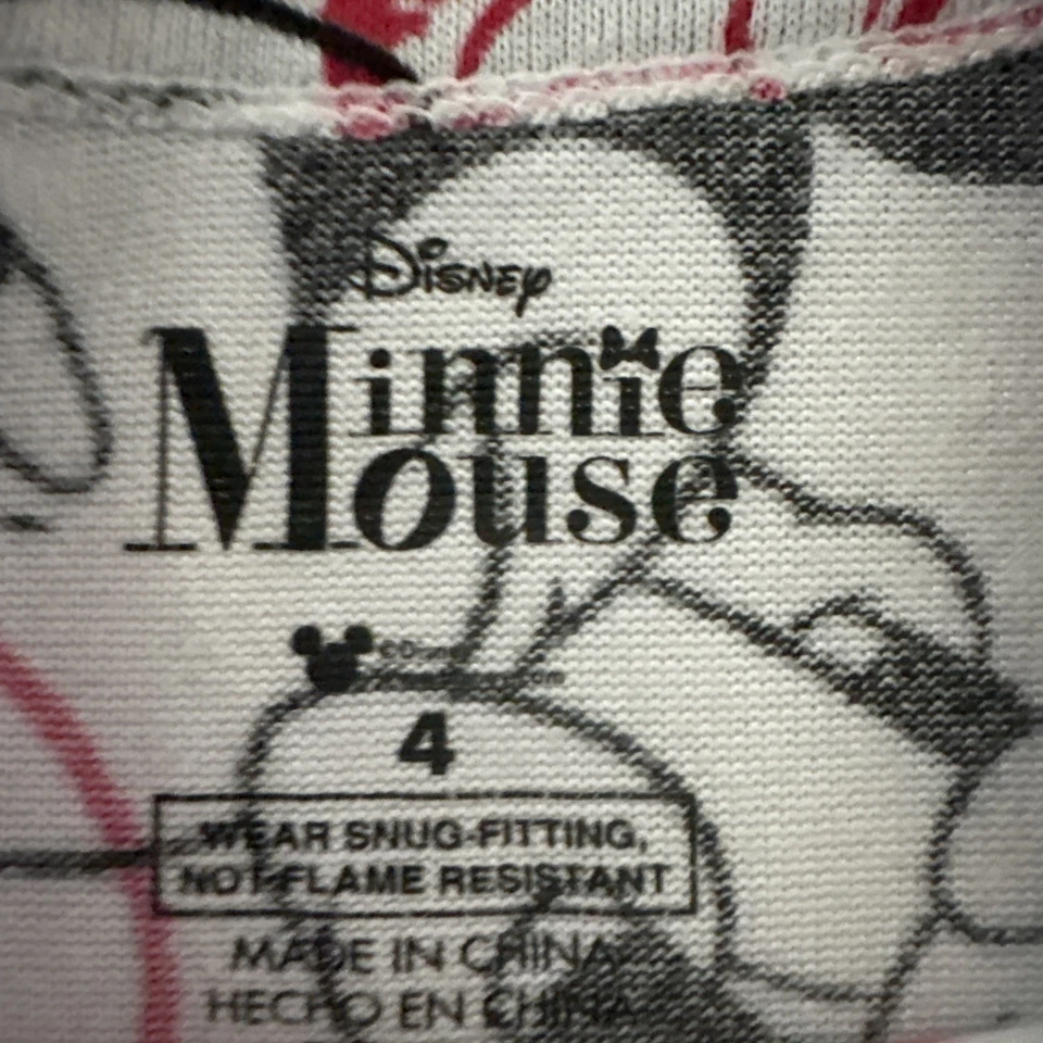 Juego de pijama Moana Girls Disney talla 4 y peluche Minnie ❤️ Foto 4 de 4