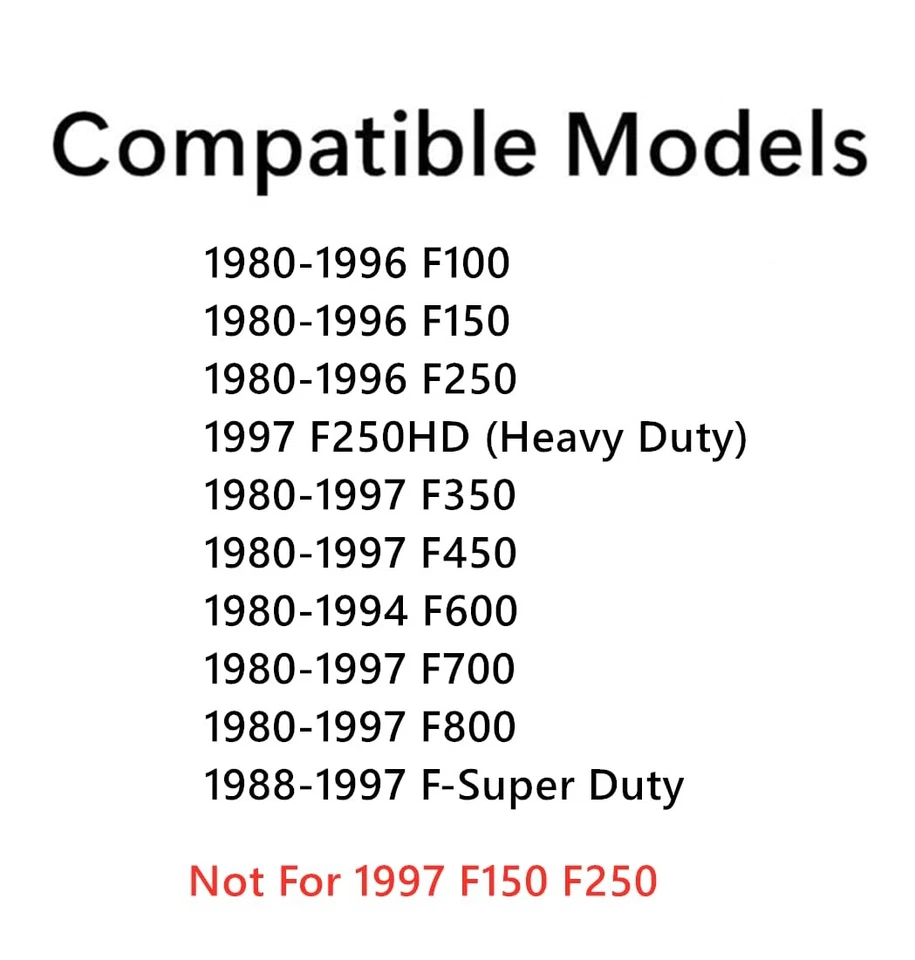 Back Window Glass for Ford F-Super Duty F250 F350 F450 F600 1980-1997 Foto 2 de 4