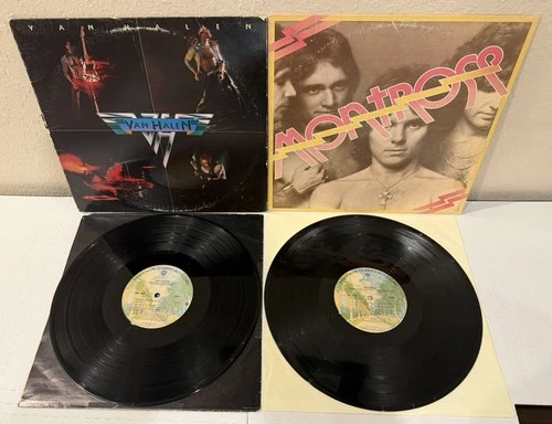 Lot of 2 Van Halen I & Montrose w/ Sammy Hagar Vinyl LP Albums play tested