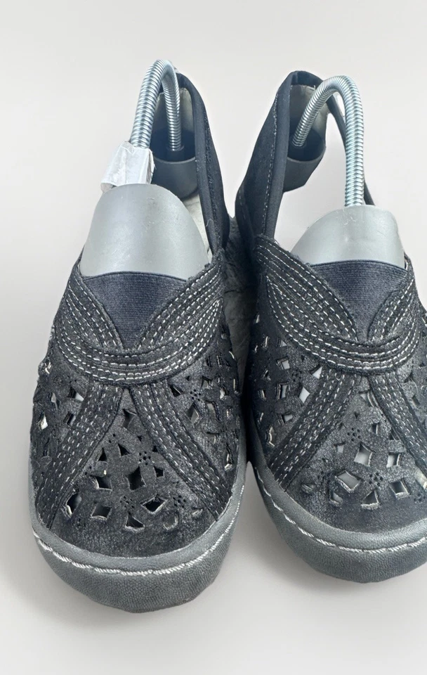 JBU by Jambu Women's Florida Comfort Shoe slip-on Black Shimmer Size 7M - Image 2 of 4