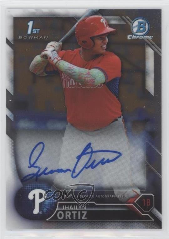 2016 Bowman Chrome Prospect Auto Jhailyn Ortiz #CPA-JO Auto