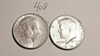 KENNEDY HALF DOLLAR,  90% SILVER, 1964-D,  1964-P,  ---408