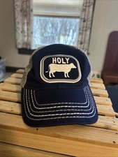 John Deere Toddler Trucker Mesh Baseball Hat  Holy Cow  RARE Blue