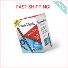 Paper Mate Ballpoint Pens Write Bros. Black Ink Pens Medium Point 1.0mm 60 Cou