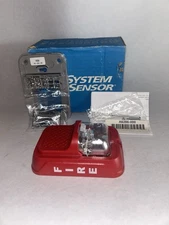 System Sensor SGRL Horn Strobe Wall Mount FIRE Red Clear Lens 2 Wire New 