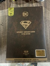McFarlane Toys Superman Unchained Armor Patina DC Multiverse Gold Label