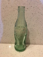 vintage green glass coca cola coke bottle Dallas Texas