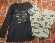 Old Navy Boys Dino Dinosaur Pajamas Pj Set Sz 4t Nwt