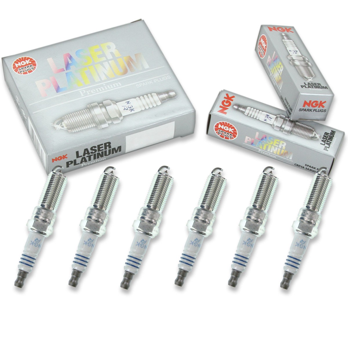 6 pc NGK Laser Platinum Spark Plugs for 2008-2017 Chevrolet Equinox 3.0L gh