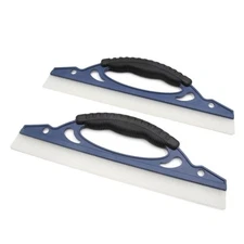 2Pcs Silicone Car Water Blade Dryer Squeegee Window Glass Scraper Cleaner Tool