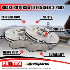 Protex Front Brake Rotors + Select Pads for Chevrolet Suburban 2500 4WD 81-91