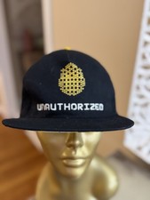 Unauthorized Jurassic World Snapback Hat Black Yellow 5 Panel Adjustable