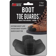 Durable Black Boot Toe Guards - Extend Footwear Life  Hide Damage - 2 Pairs