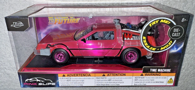 JADA PINK SLIPS DELOREAN BACK TO THE FUTURE TIME MACHINE 1:24
