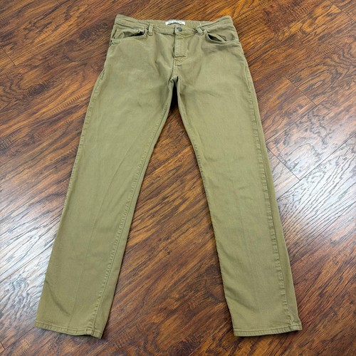 Mavi Jeans Mens 35 (34x33) Beige Straight Leg Mid Rise Stretch Chino Zach
