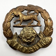 Genuine Hampshire Regiment Cap Badge Theatre Made