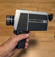 CAMÉRA BOLLEYFLEX (BEAULIEU) SUPER 8, VINTAGE ANNÉES 70-80, B-ZOOM, ÉTUI RIGIDE