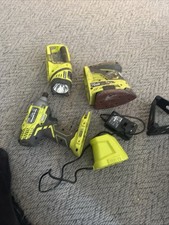 Ryobi ONE+ Tools Bundle Impact Driver Sander Torch Charger Fully Working Job Lot