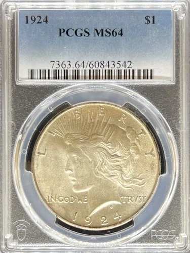 1924 Peace Dollar MS64 PCGS (#PA60843542)