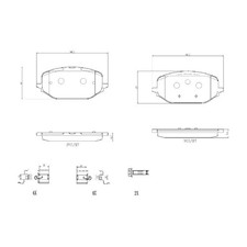 Satz Bremsbeläge Bremsklötze vorne für Opel Astra L OV5 Combo K9 E 23928112