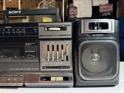 Vintage Sony CFS-1000 Boombox AM/FM Stereo Cassette Recorder | eBay