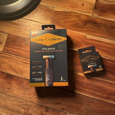 King C. Gillette Bart- und Haarschneider - Schwarz) Extra Klinge inklusive 