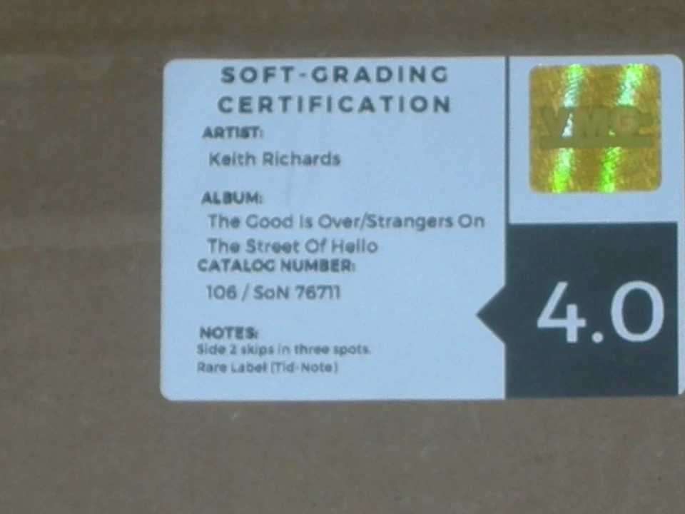 45 RECORD - KEITH RICHARDS - THE GOOD IS OVER - Image 3 of 4