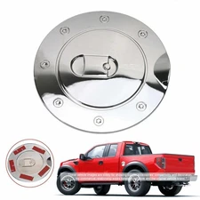 Exterior Filler Fuel Door Tank Gas Cap Cover Trim For Ford F150 2004-2008 Chrome