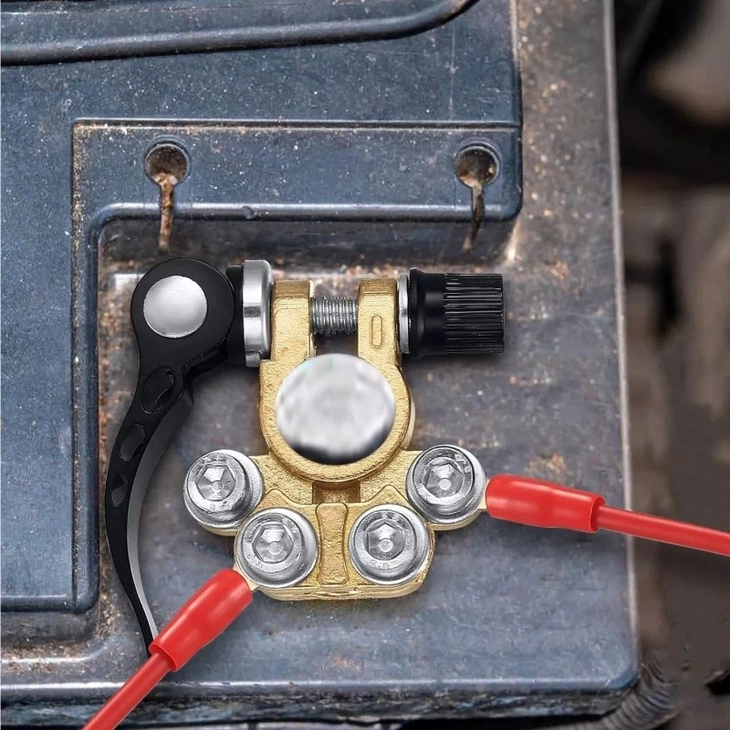 Abrazadera de conectores de terminales de batería de automóvil terminal de desconexión de liberación rápida de latón EE. UU. Foto 4 de 4