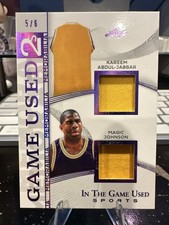 2025 Leaf In The Game Used 2s Magic Johnson Dual Relic /6 #IG2-6
