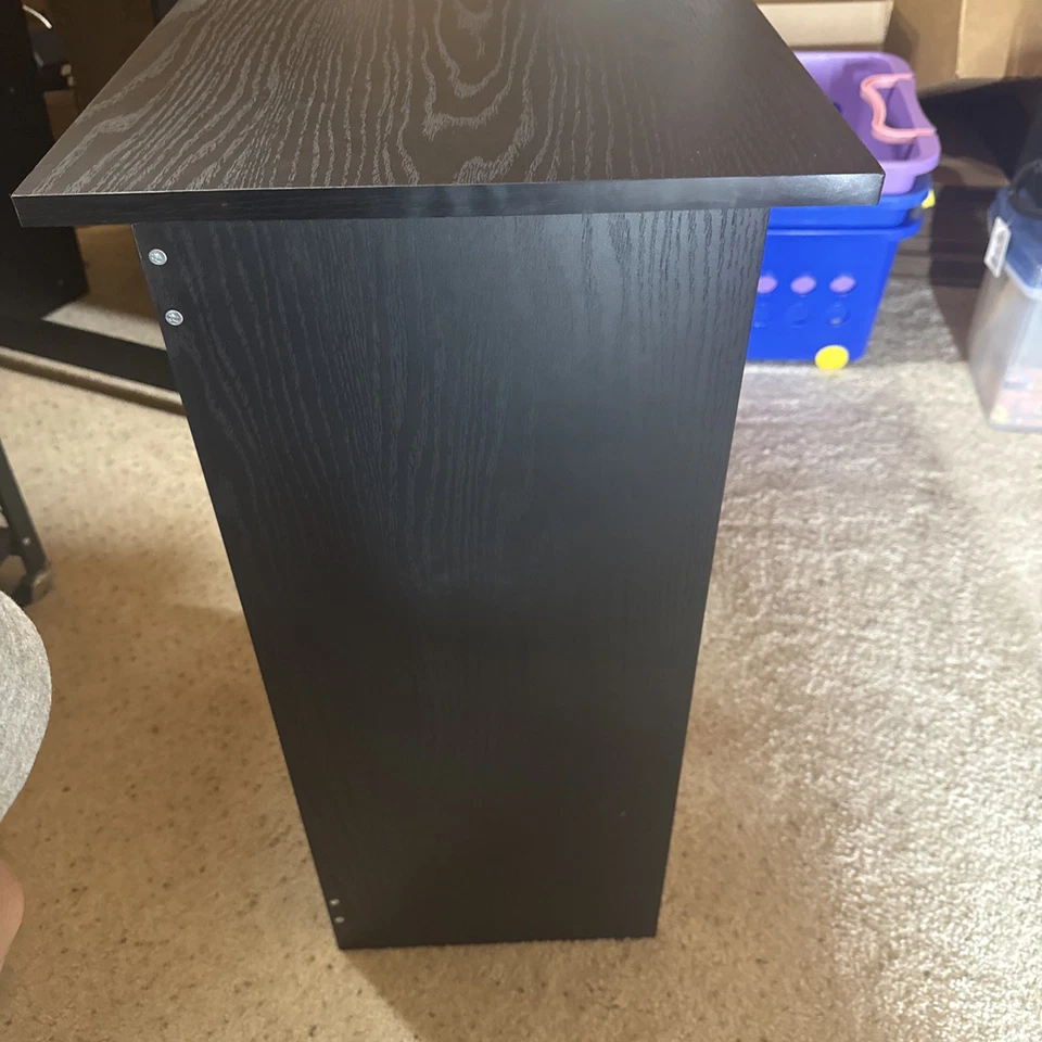 Mainstays Writing Desk, True Black Oak Finish - Image 4 of 4