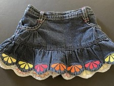 Gymboree Skirt 12-18 mo Citrus Cooler Denim NWOT Vintage