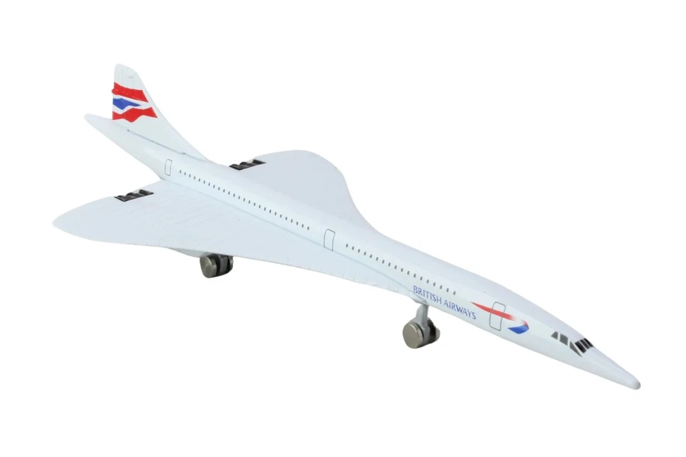British Airways Concorde Miniature Toy Aircraft Airplane 2.75" Wingspan Die-cast - Image 2 of 3