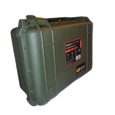 Pelican 1450 OD Green Case No Foam Waterproof Crushproof