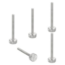 M4x40mm Knurled Thumb Screws 12mm Dia Stainless Diamond Knurled Screw 5Pcs