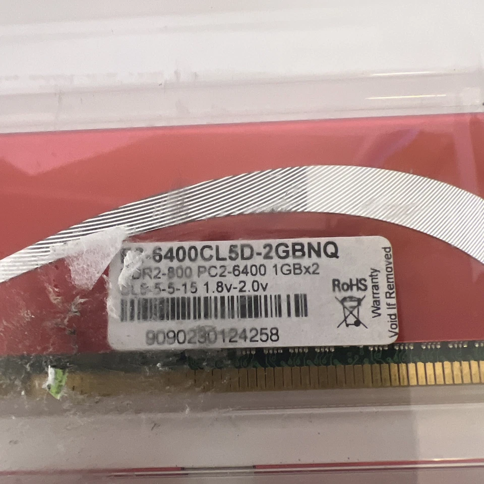 G.Skill red desktop memory ddrII 1GB pc-6400 1.8 V-2.0V - Image 4 of 4