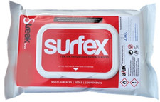 Surfex 70% IPA industrial wipes pack of 100