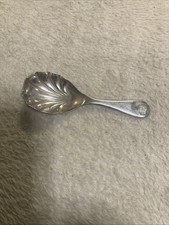 chromium plated sugar spoon made in Sheffield
